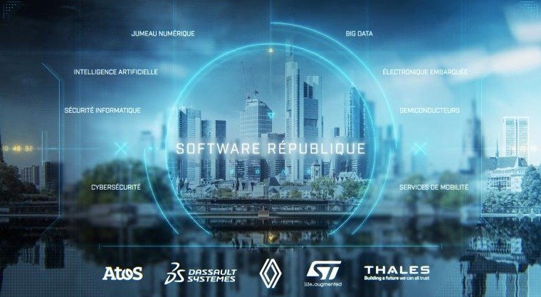 Atos, Dassault Systèmes, Groupe Renault, STMicroelectronics et Thales s’unissent pour créer la « Software République » : un nouvel écosystème ouvert pour la mobilité intelligente et durable